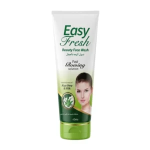 Easy Fresh Beauty Face Wash 60ml tube — a gentle cleansing milk face wash with natural aloe vera and milk extracts for a hydrating face wash experience
