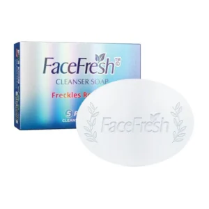 Face Fresh white facial soap bar and luxury holographic packaging — a gentle non soap cleanser bar for deep facial cleansing