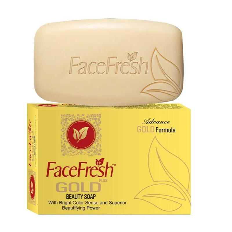Face Fresh Gold Plus Beauty Soap bar for skin brightening and daily cleansing.
