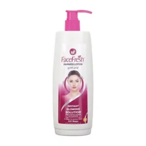 Face Fresh Fairness Lotion 400ml pump bottle — a skin whitening body lotion with instant glowing solution and UV ray protection
