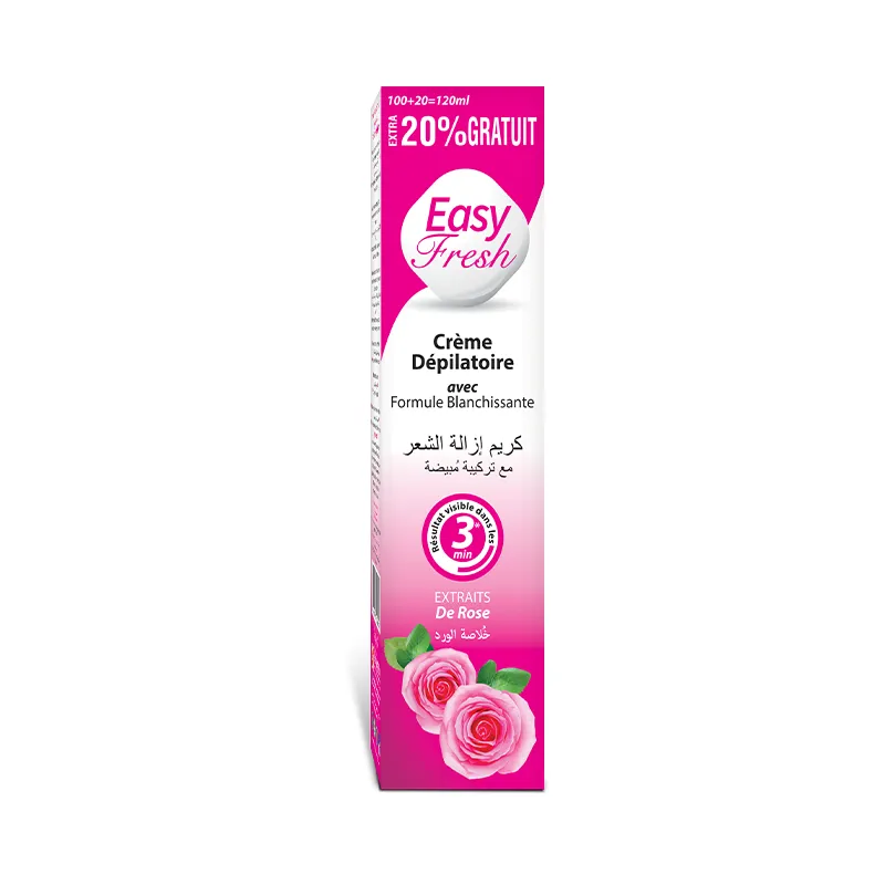 Easy Fresh Hair Removal Cream Rose 120ml 1
