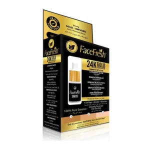 Face Fresh 24K Gold Ampoule serum for facial skin tightening, deep hydration, and dark spot removal.