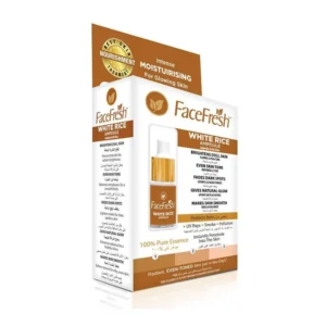 Face Fresh White Rice Ampoule for reviving dull skin and fading facial dark spots naturally.