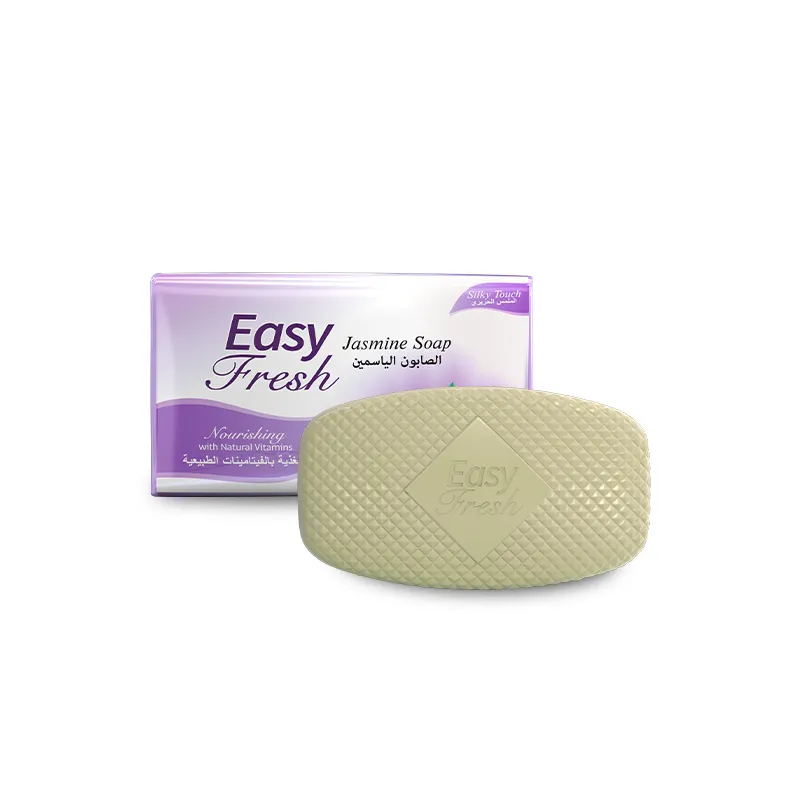 Easy Fresh Jasmine moisturising soap bar and box — luxury small bars of soap infused with natural vitamins, popular for soap in uk markets